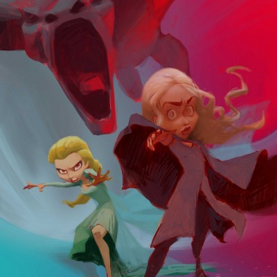 Karikatur Daenerys (Khaleesi) und Elsa (Eiskönigin) - Schritt 14